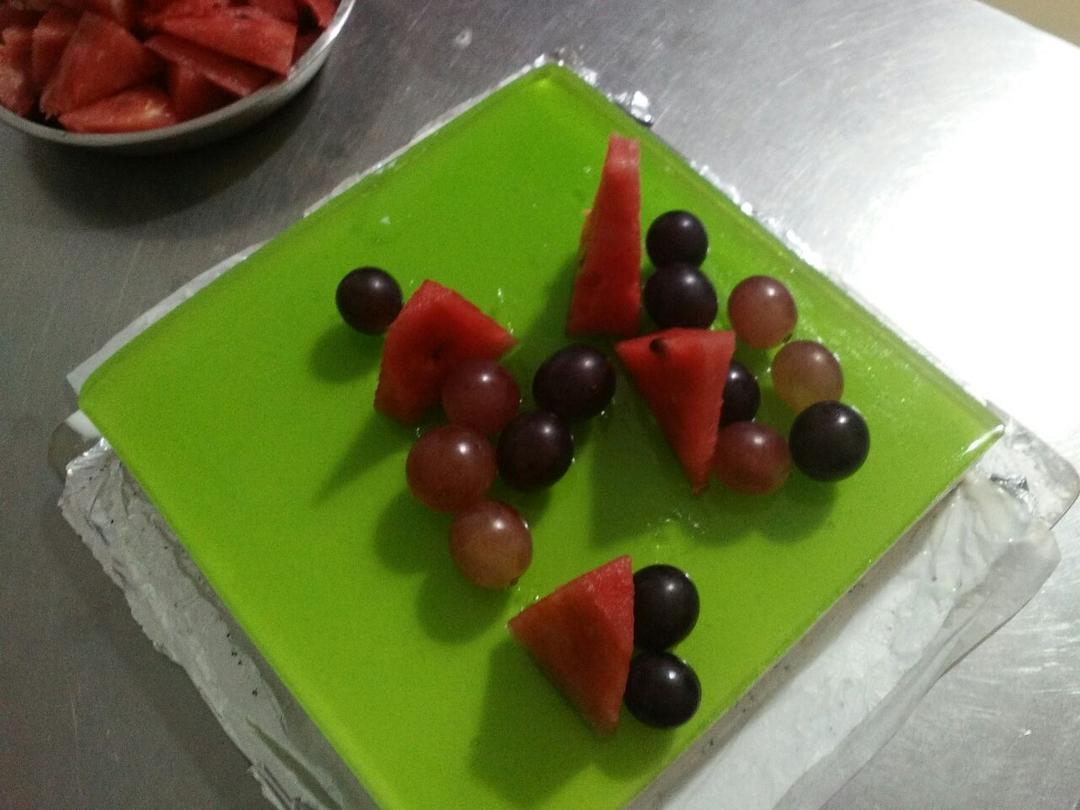 用QQ糖做的超简单冻芝士镜面