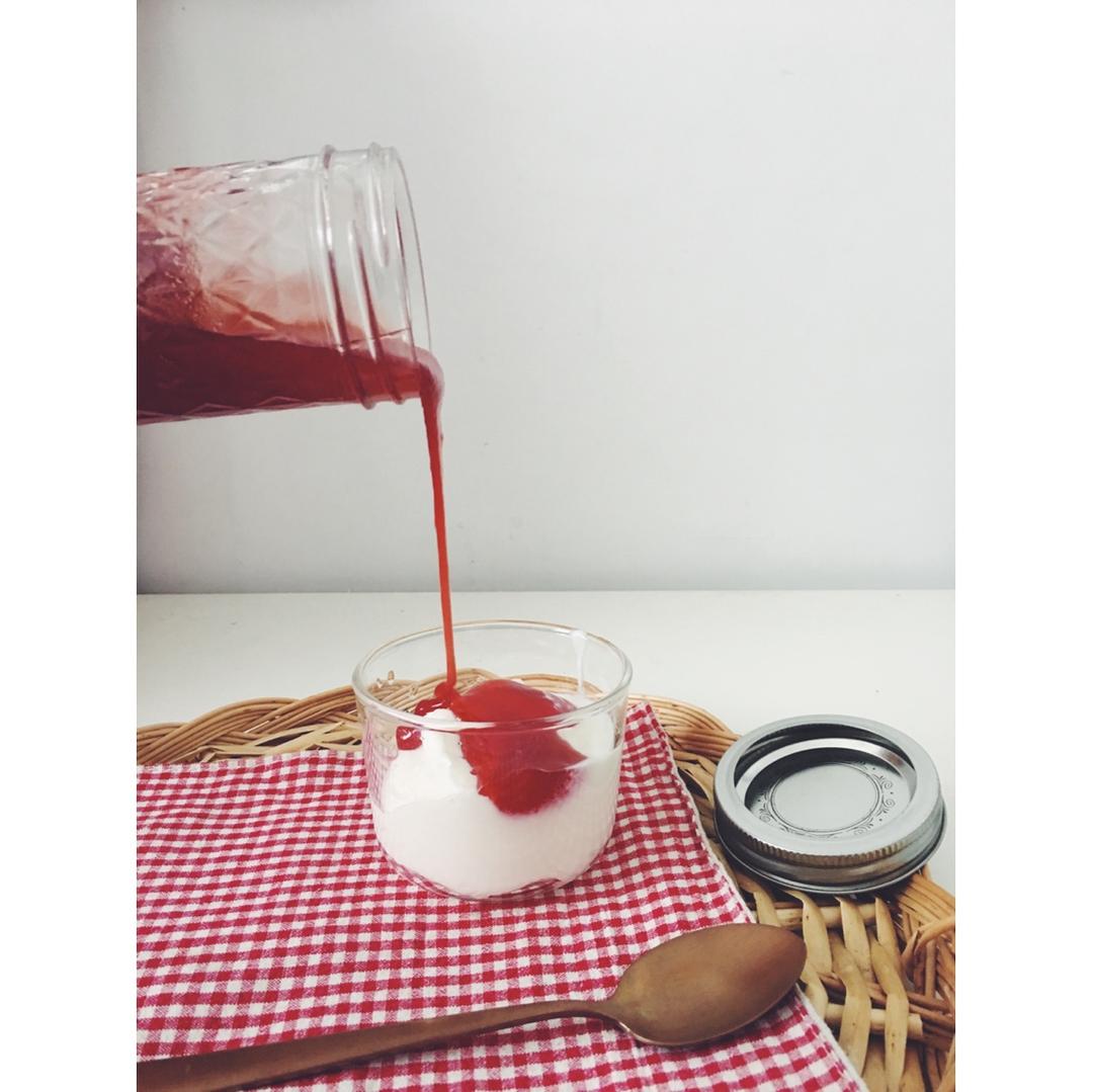 草莓覆盆子糖浆