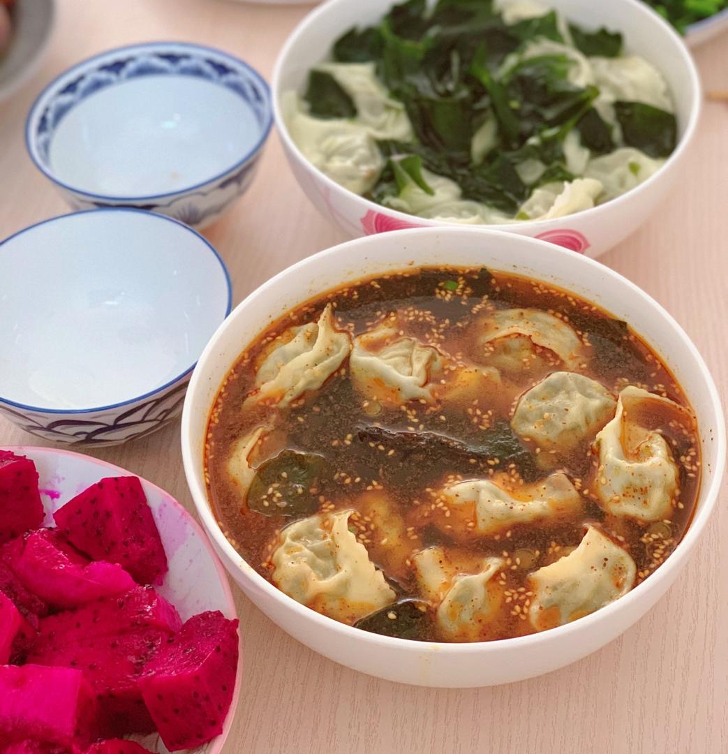 🔥好吃到汤汁都不剩❗️酸汤馄饨❗️