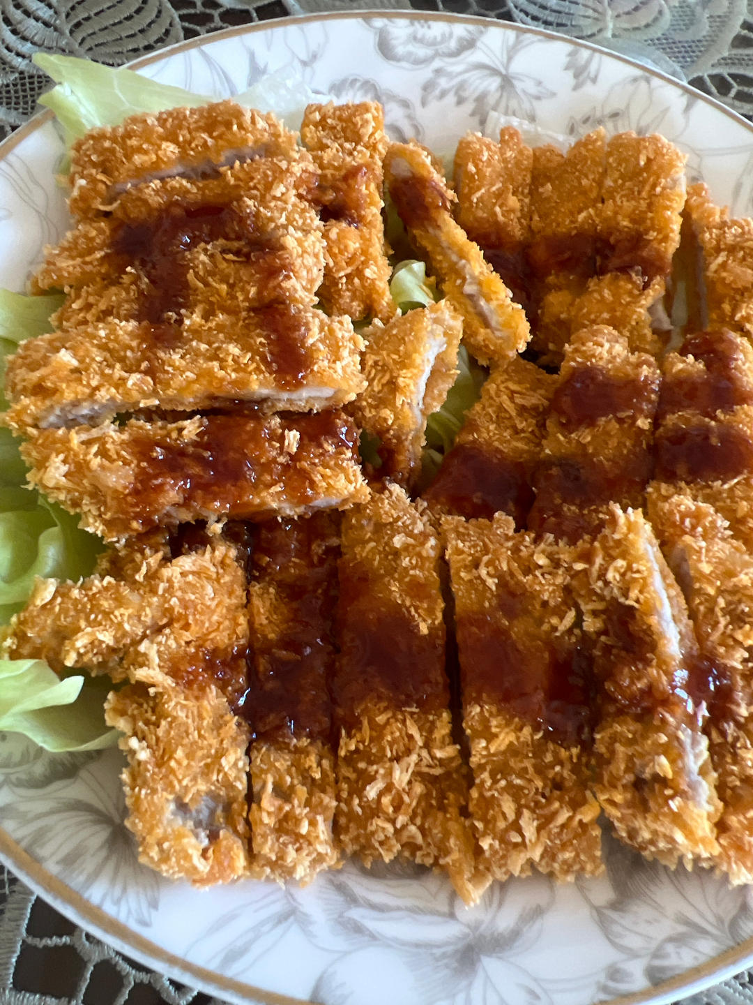 家常快手菜 日式炸猪排（自调酱汁）