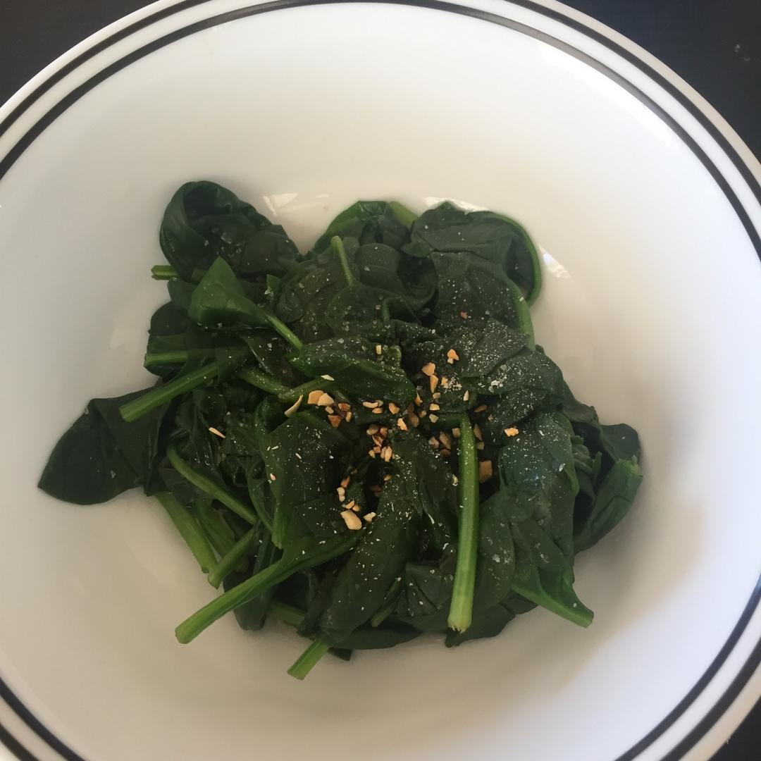凉拌菠菜