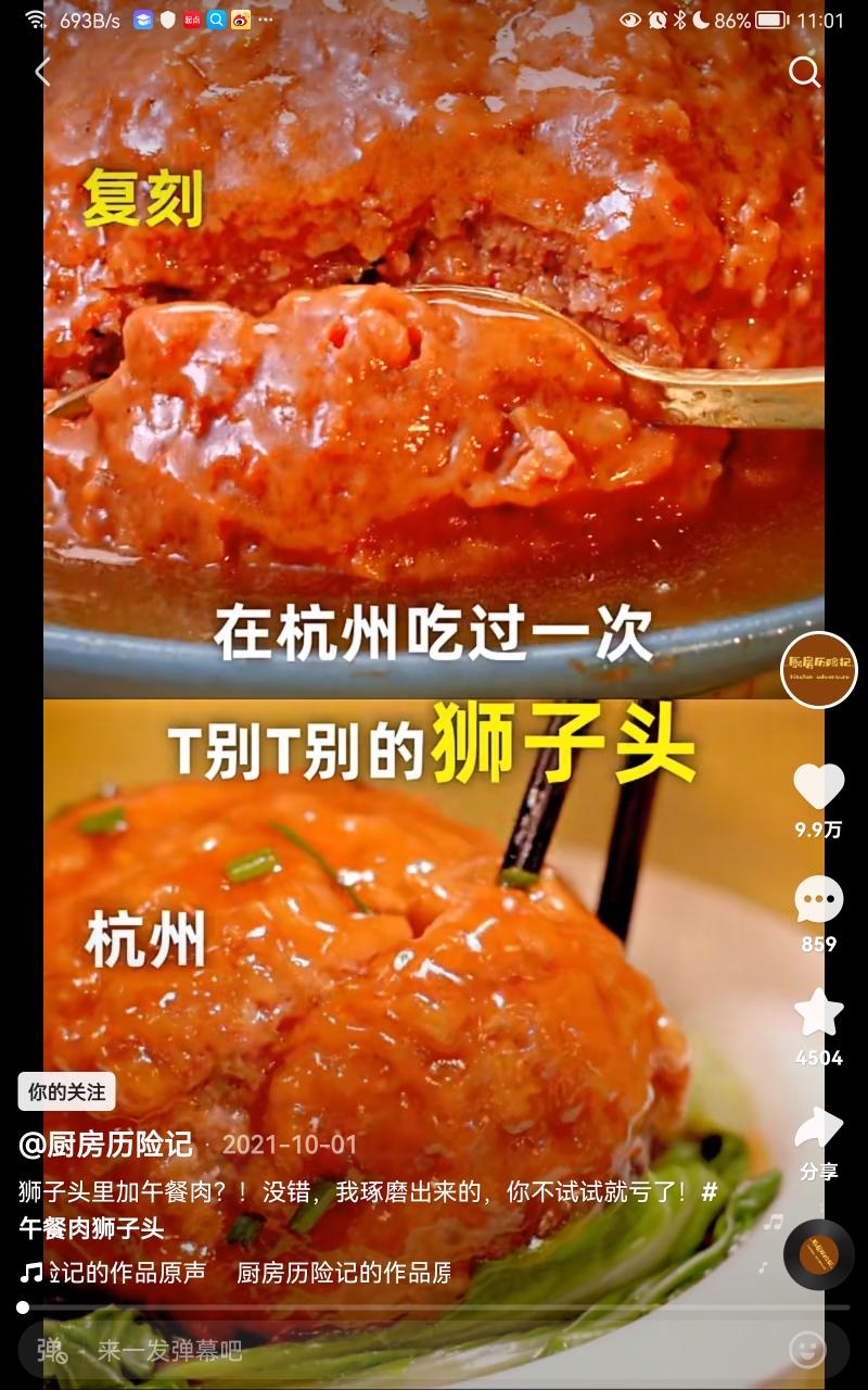 厨房历险记狮子头的做法