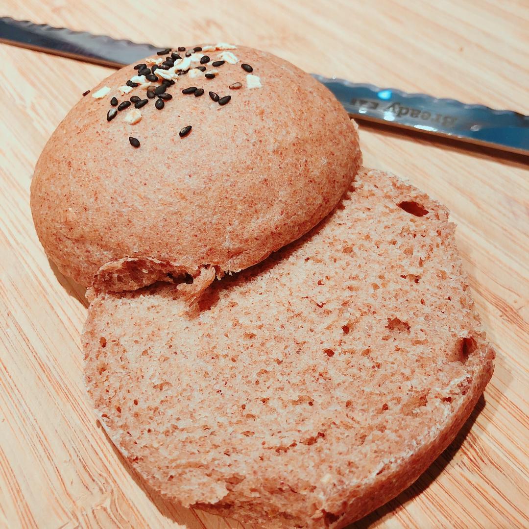 一次性发酵黑麦全麦汉堡胚的做法