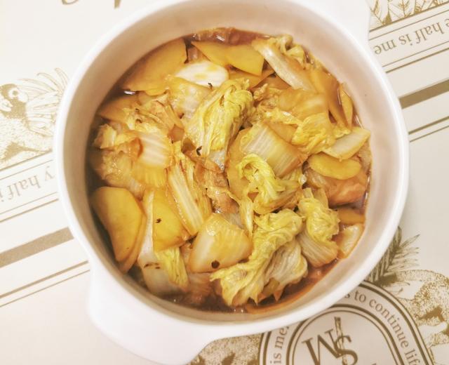 家常菜——白菜土豆片的做法