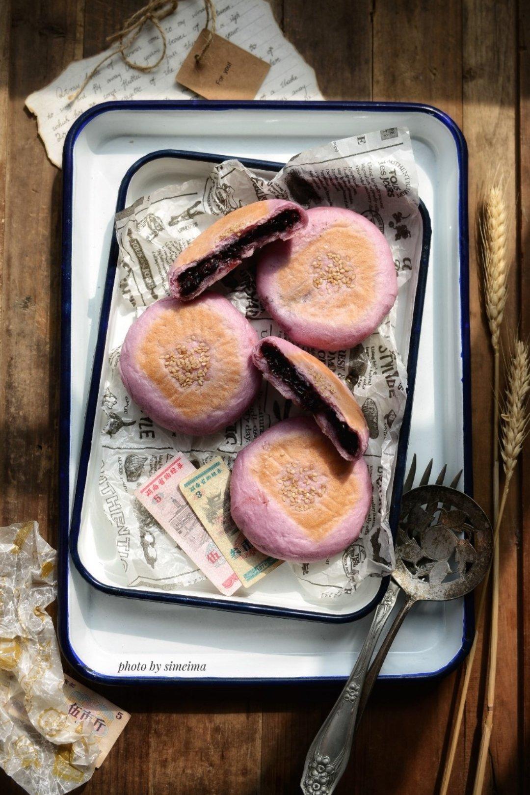 日式紫薯紫糯米包