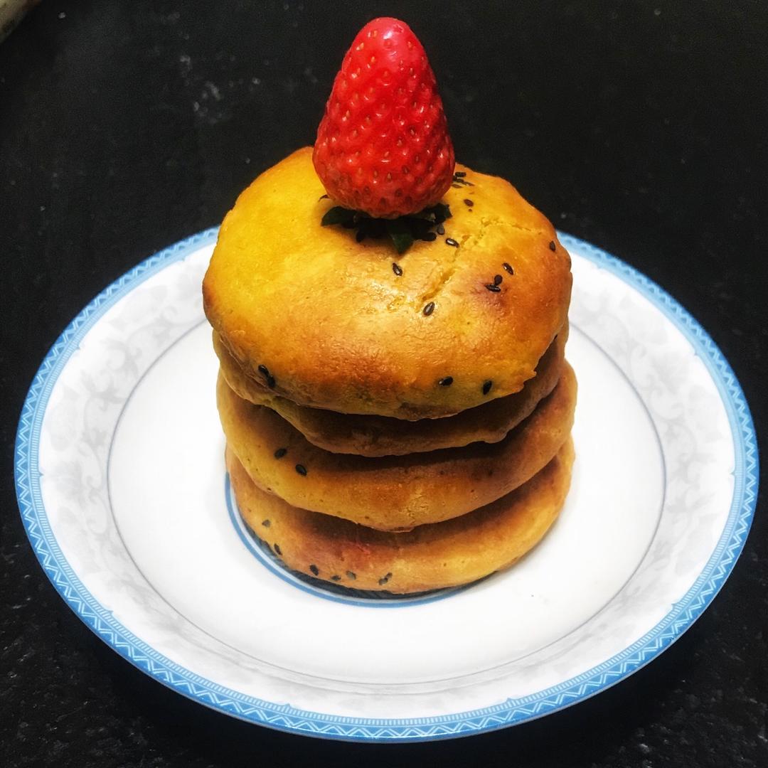 南瓜红豆沙面饼