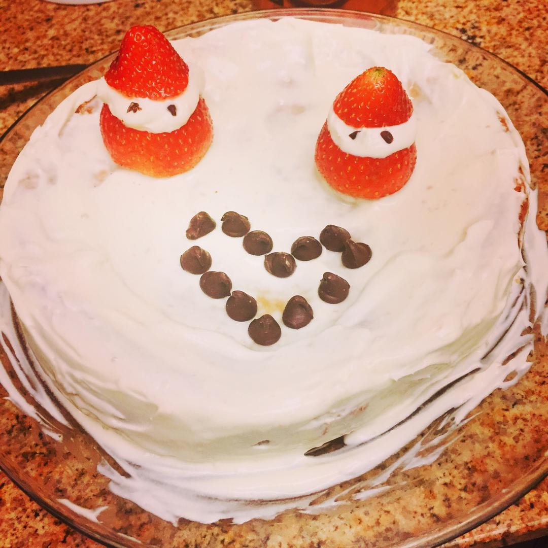 圣诞呆萌裸蛋糕