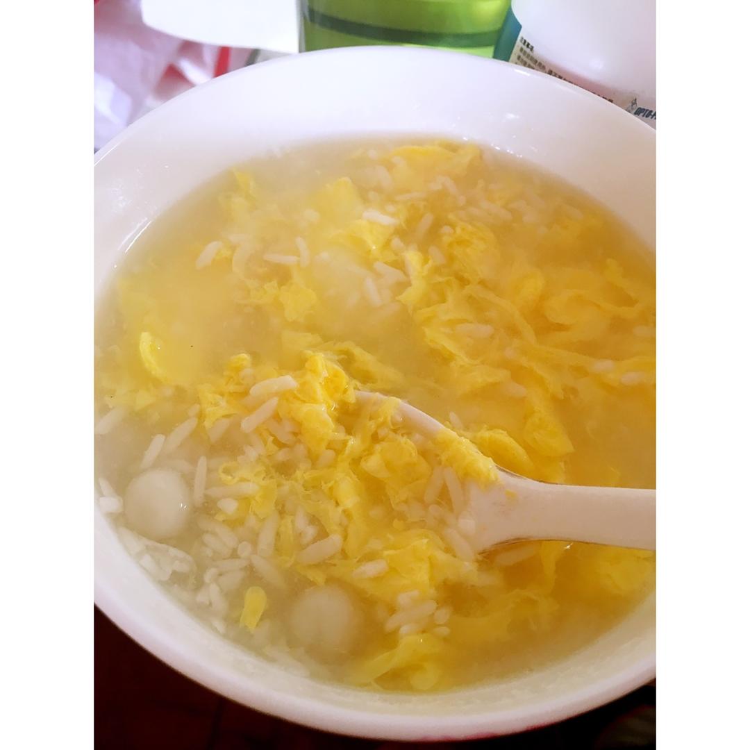 米酒蛋花小汤圆