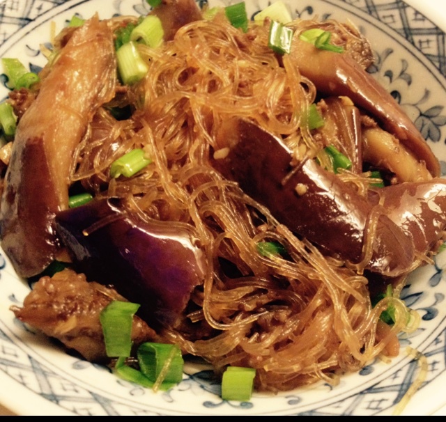 肉末茄子粉丝煲