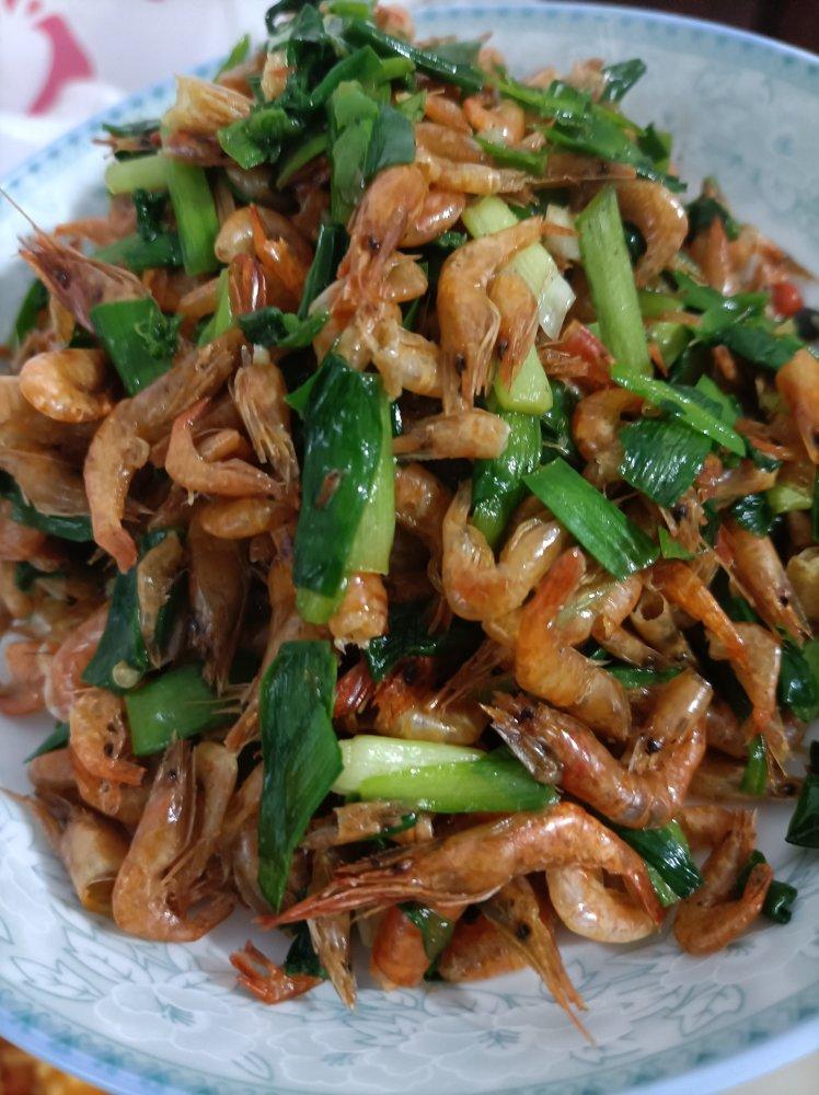 韭菜炒河虾