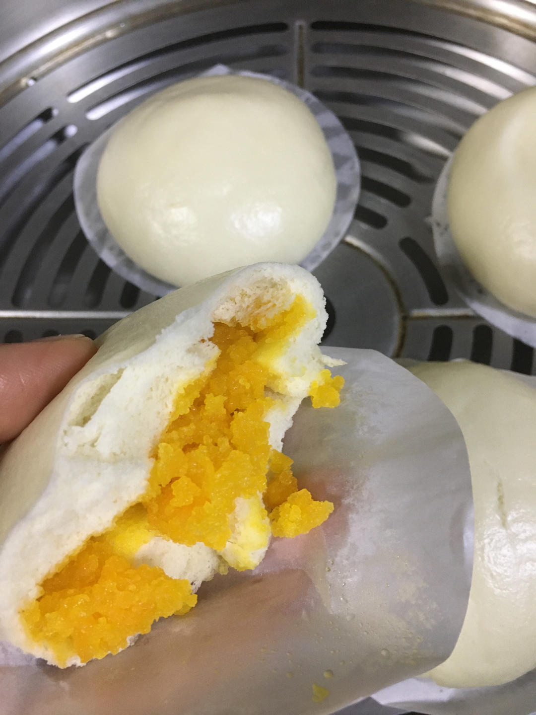 爆浆奶皇流沙包，广式茶楼配方