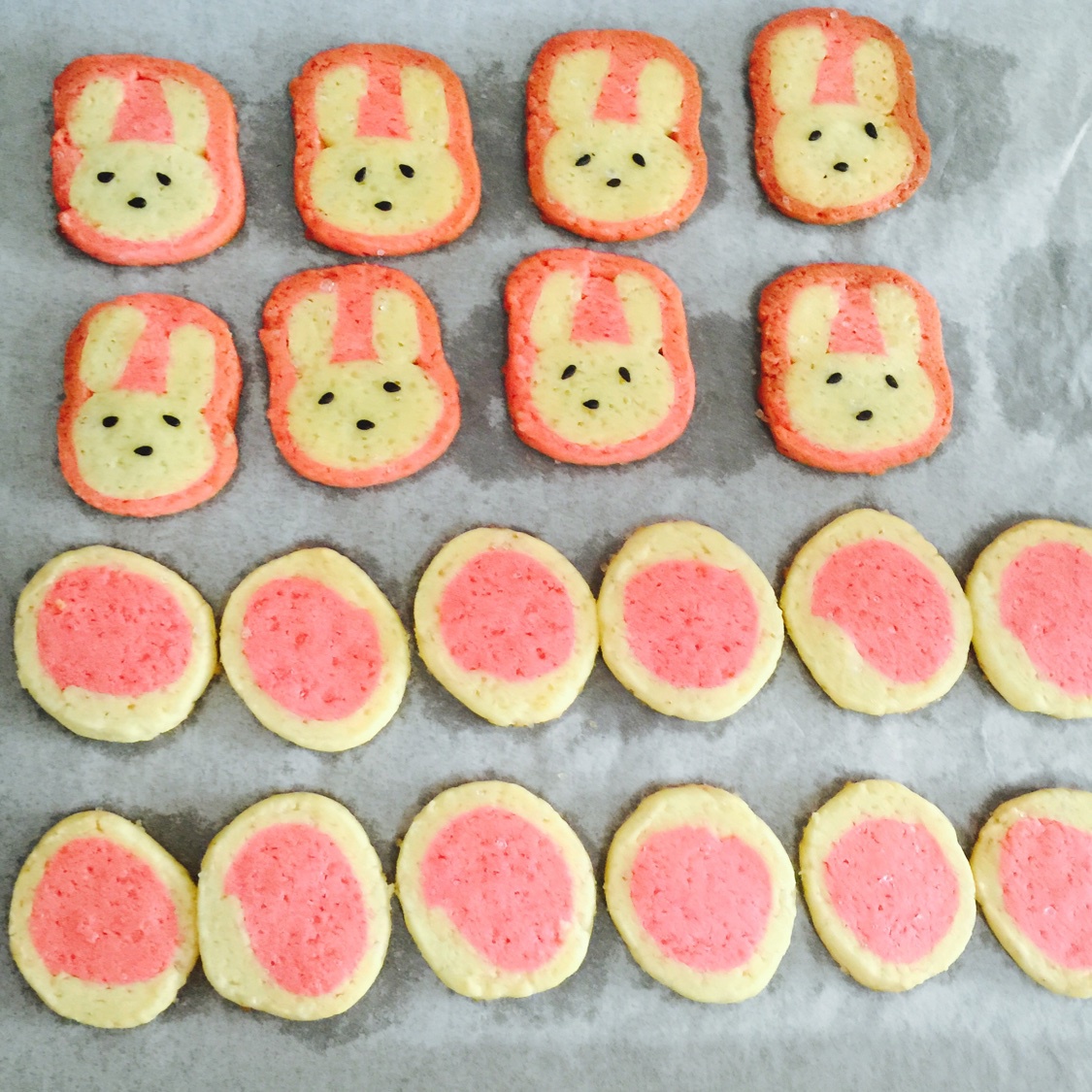 抹茶兔兔曲奇（比熊猫简单！超详细实物图+超良心手绘图）