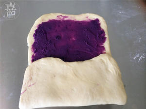 中种大理石纹紫薯吐司的做法 步骤7