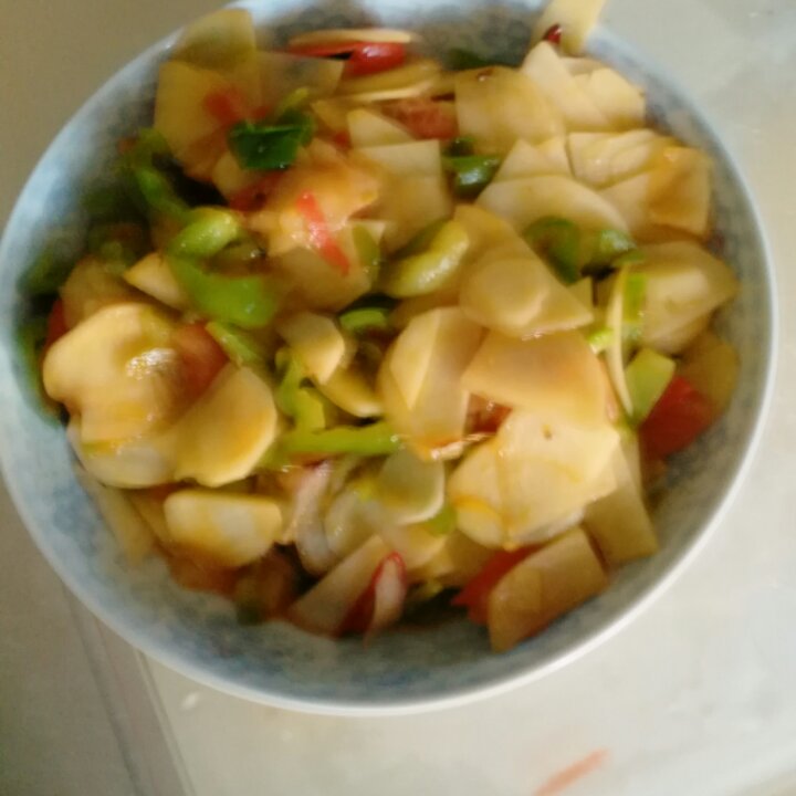西红柿青椒土豆丝