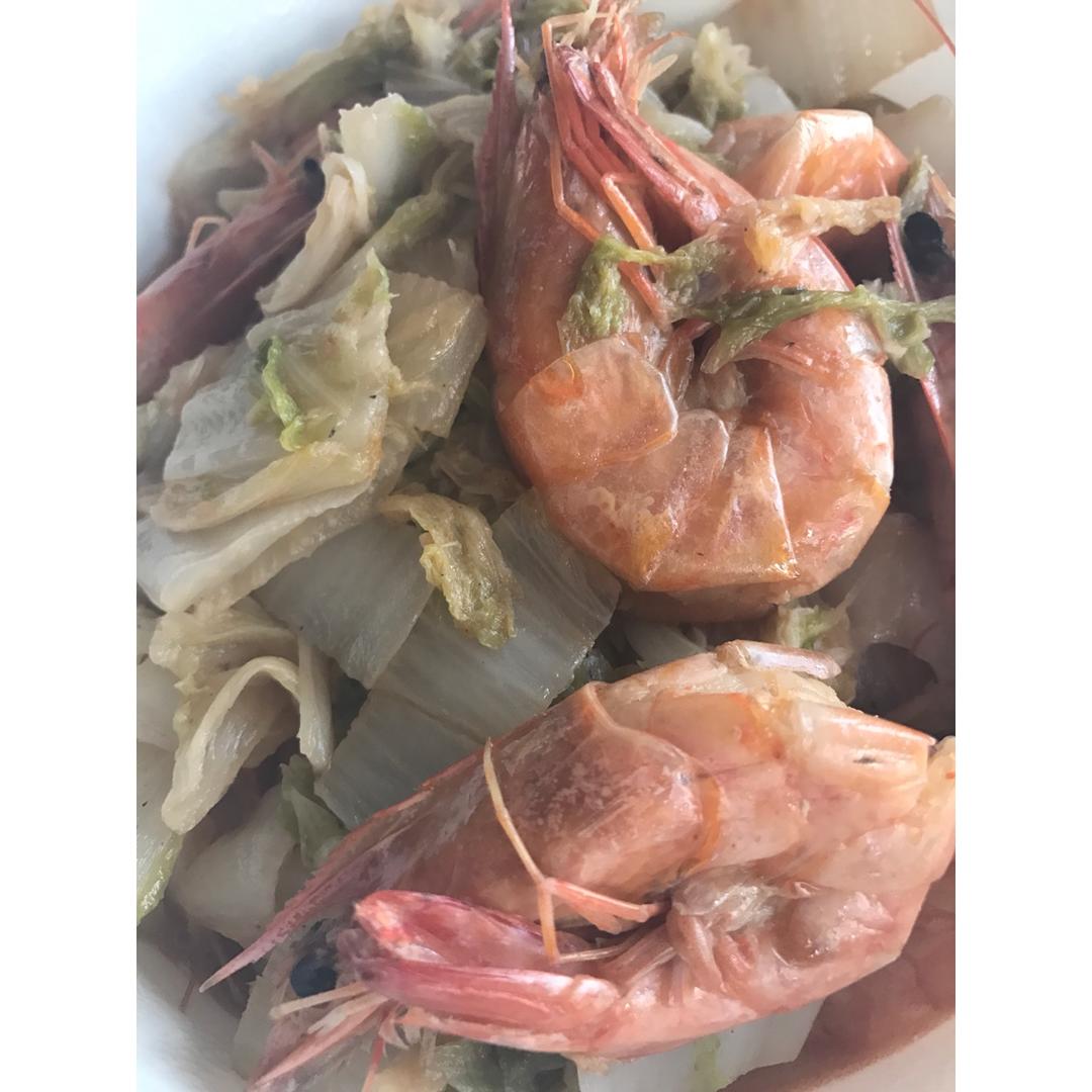大虾炖白菜