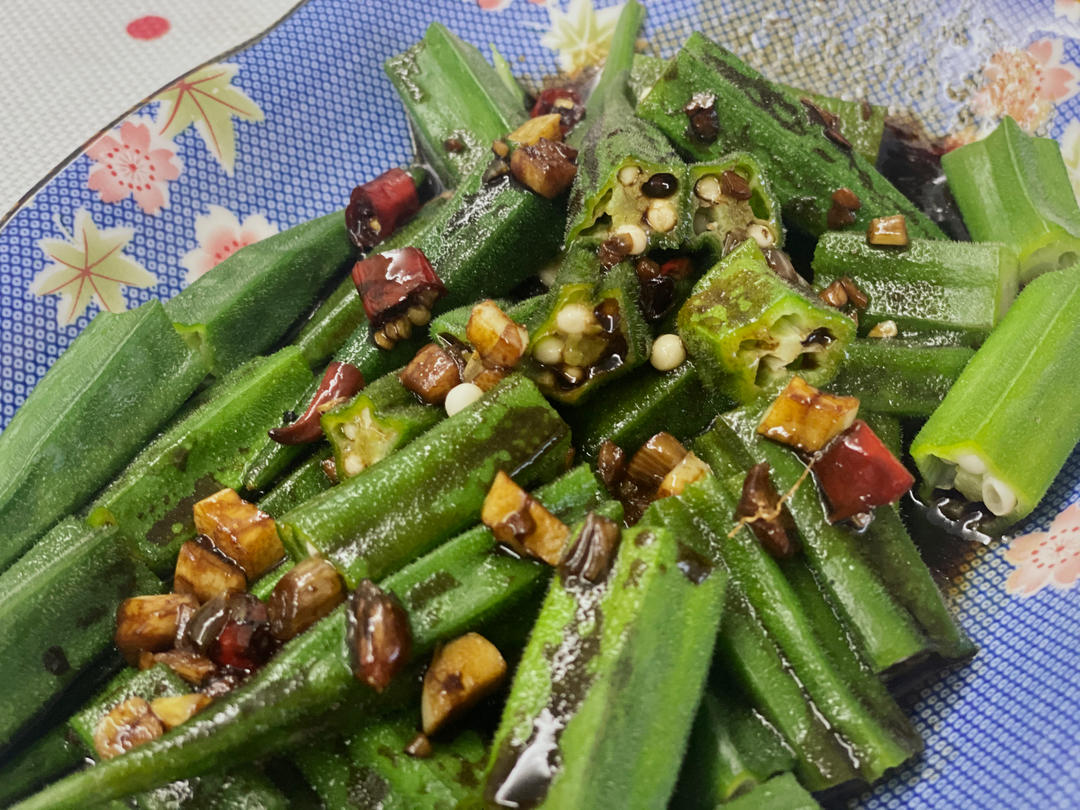 夏日清爽5分钟速成菜🍃蚝油秋葵