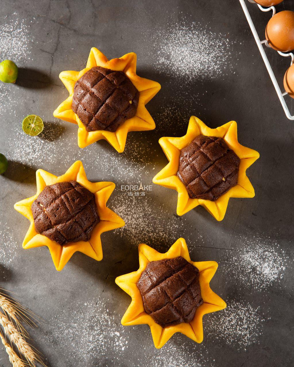 向日葵面包的做法