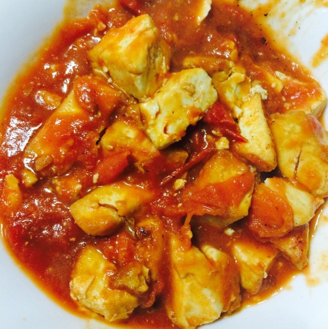 家常菜 西红柿烧豆腐 才不是肥皂是曈曈做的西红柿烧豆腐