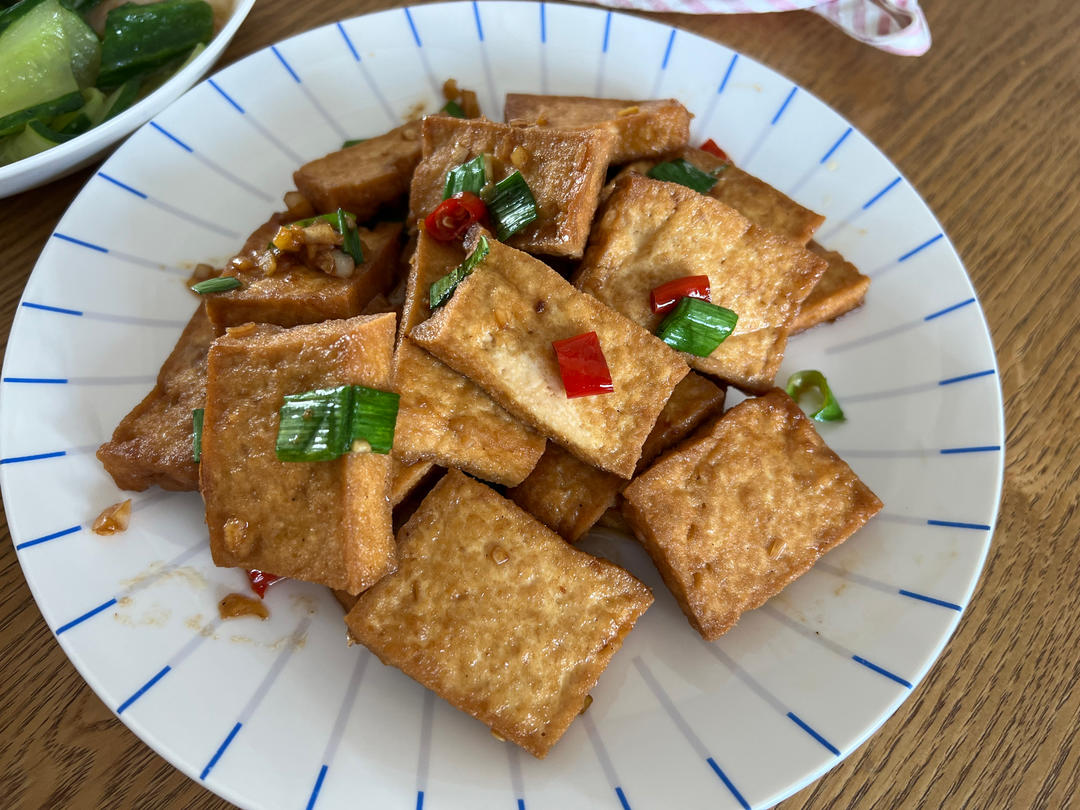 焖煎豆腐