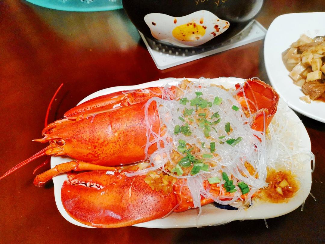【蒜蓉粉丝龙虾】尝一口波士顿龙虾，海味在口腔中激荡