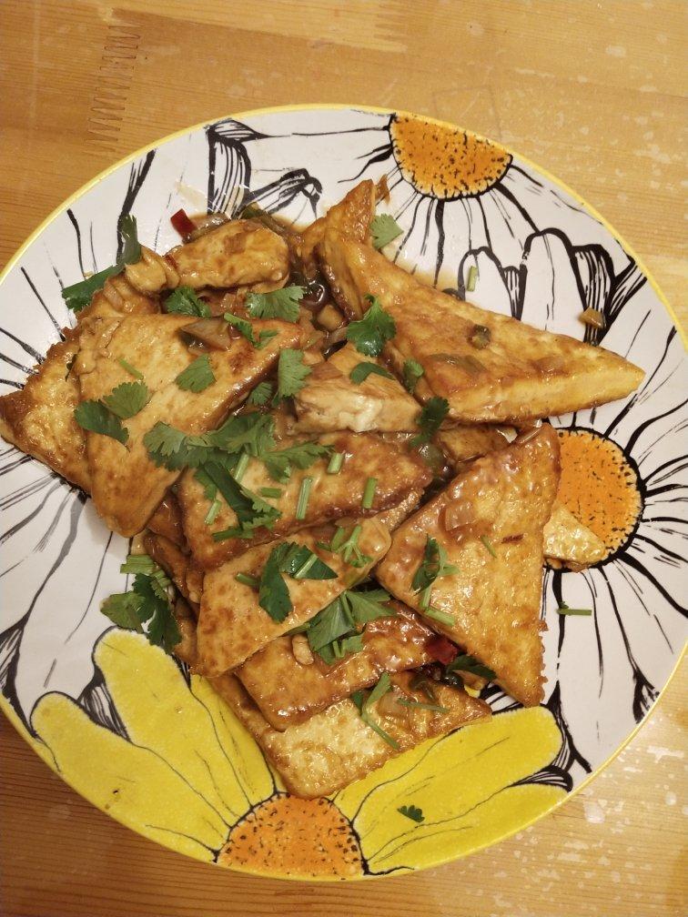 焖煎豆腐
