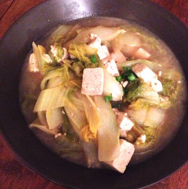 白菜炖冻豆腐