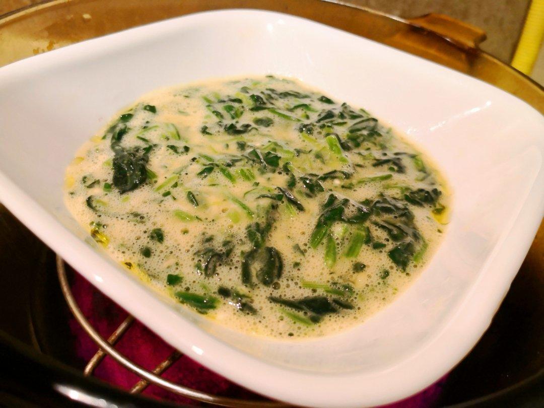 菠菜鸡蛋饼