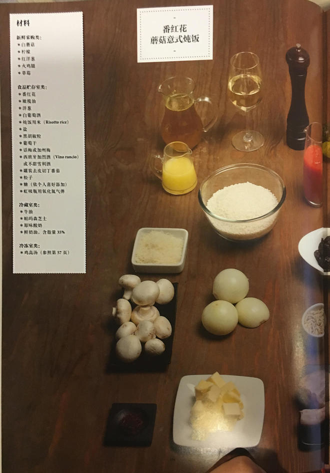 藏红花蘑菇意式炖饭的做法