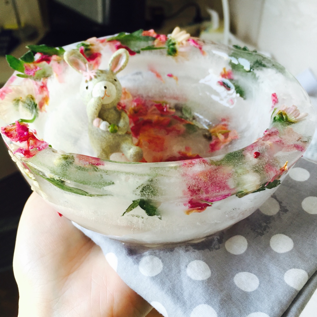 鲜花冰碗 ice bowl b2118杨君做的鲜花冰碗 ice b