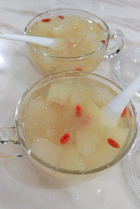 一枝梅的猫儿做的冰糖银耳梨汤