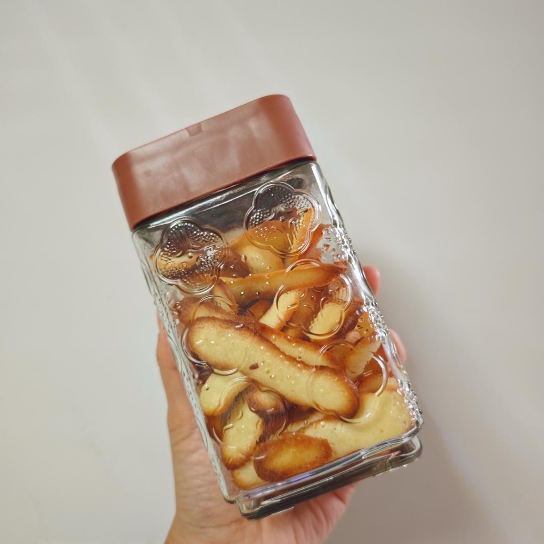 香脆法式经典猫舌头饼干|简单快手|消耗蛋白