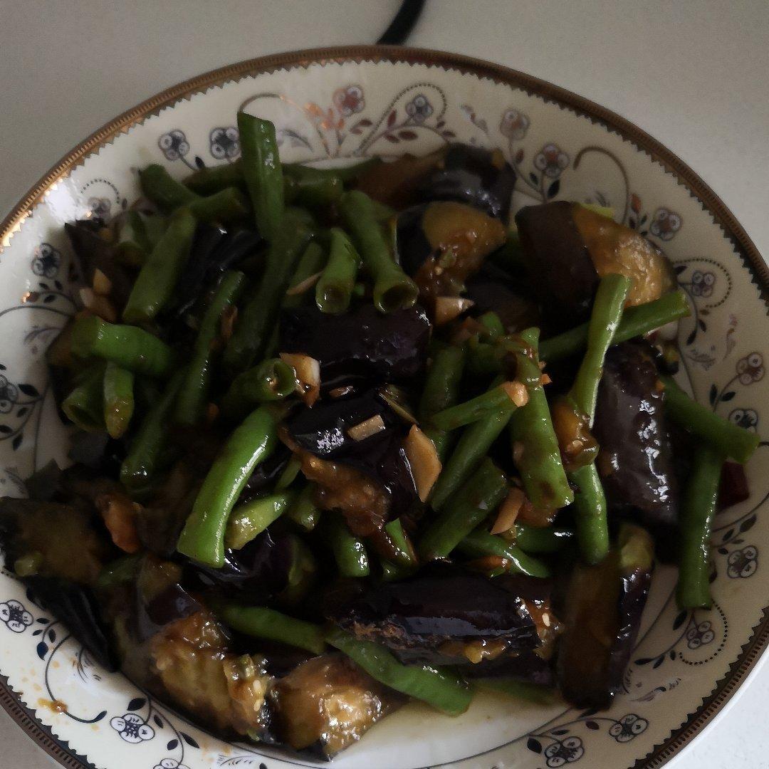非常下饭的茄子烧豆角（少油版）