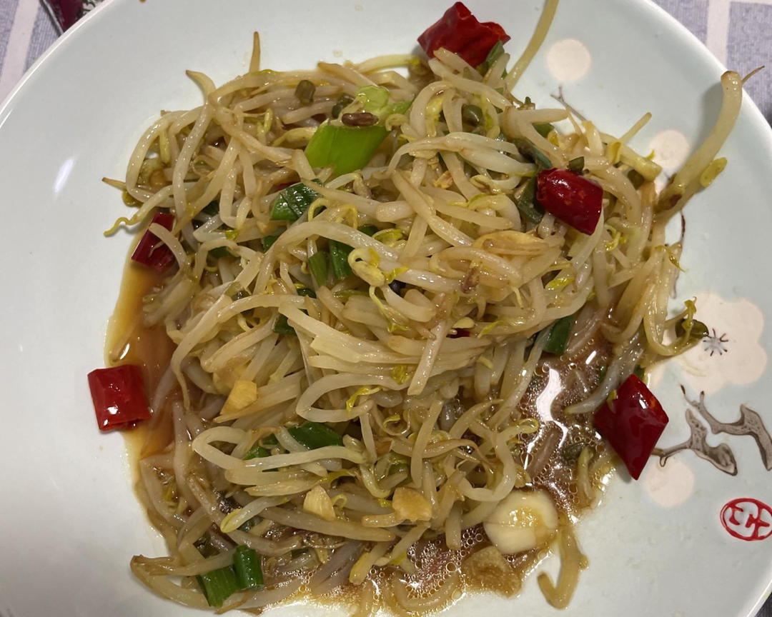 快手无敌好吃炒豆芽炒