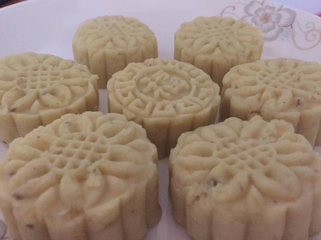 绿豆糕（不炒馅～也可当面包馅、冰皮月饼馅）
