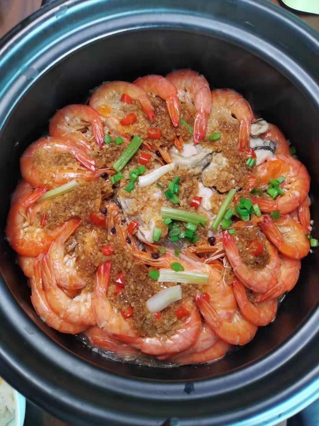 🔥天气越来越冷，来一道热乎乎的蒜蓉虾粉丝煲，简直太幸福了❗️