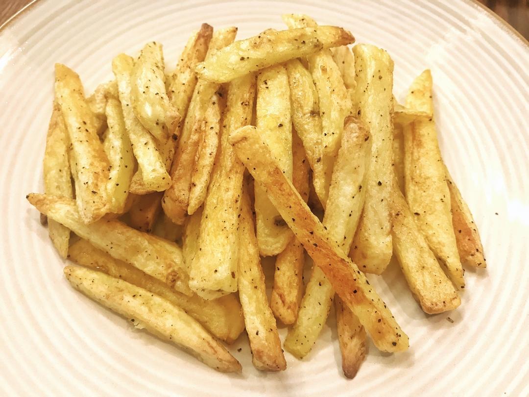 beautifish做的烤薯条烤箱版非油炸