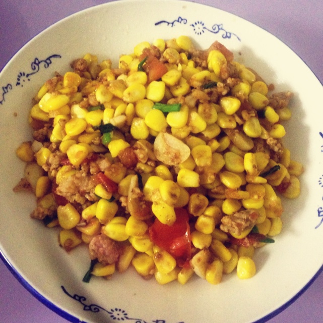 玉米炒肉末【超级下饭的快手家常菜】