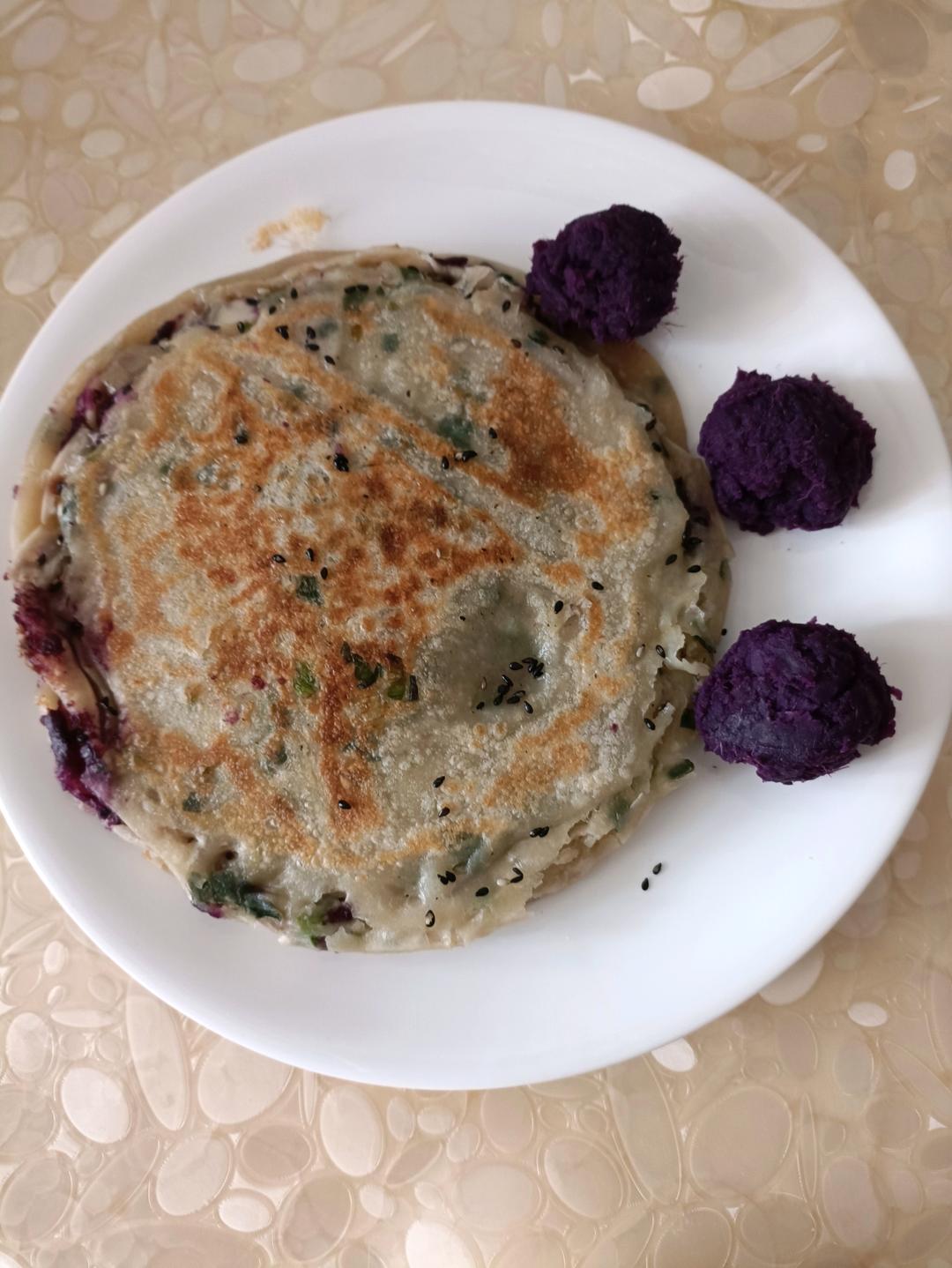 紫薯芝士饼