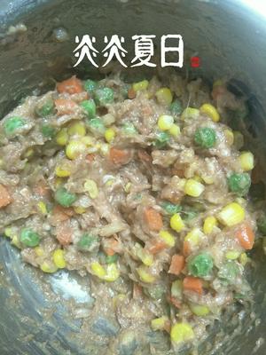 猪肉虾仁什锦菜水饺的做法 步骤2