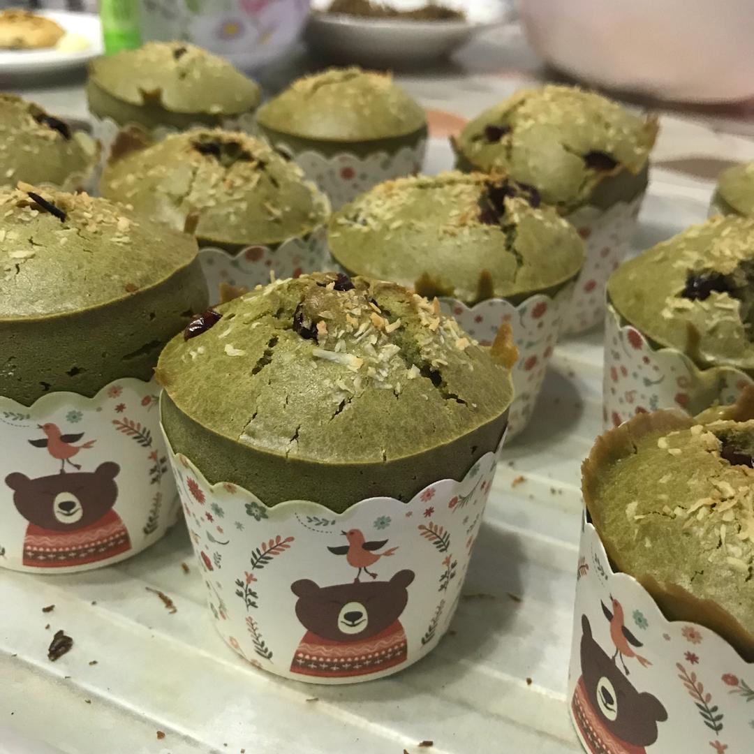 抹茶红豆玛芬
