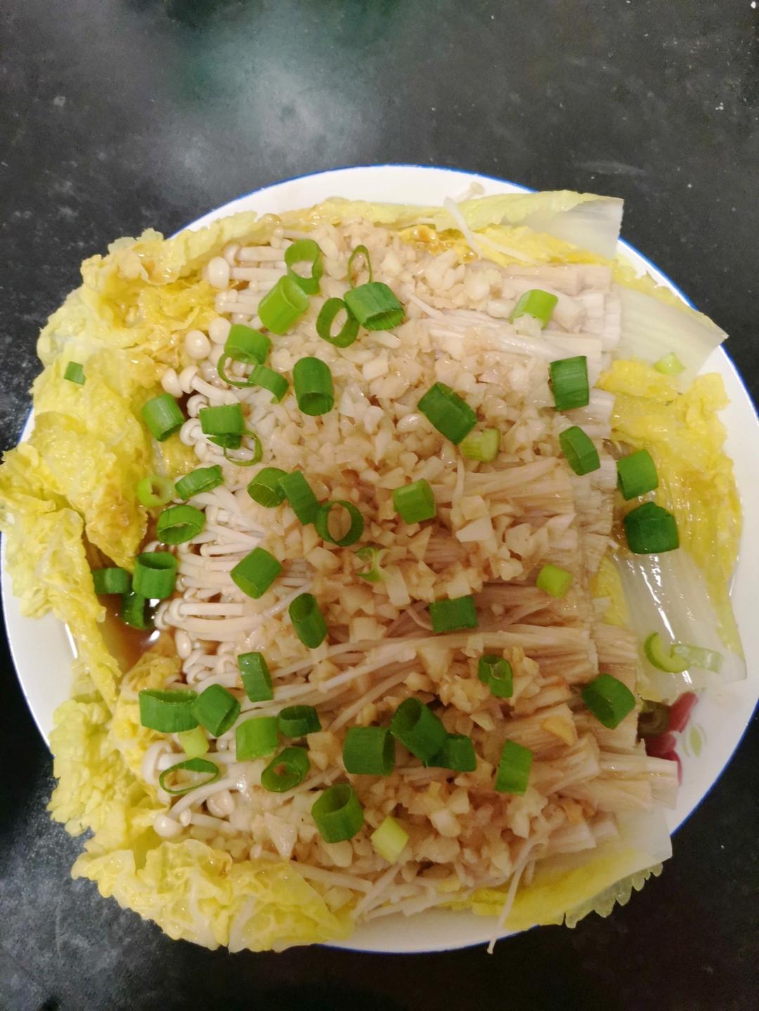 蒜蓉蒸金针菇