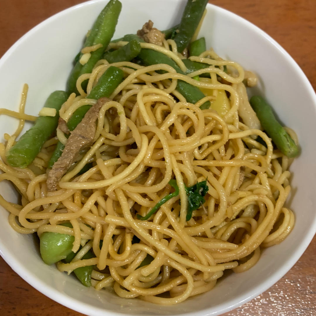 地道老北京扁豆焖面 豆角焖面 太好吃小心吃撑哦