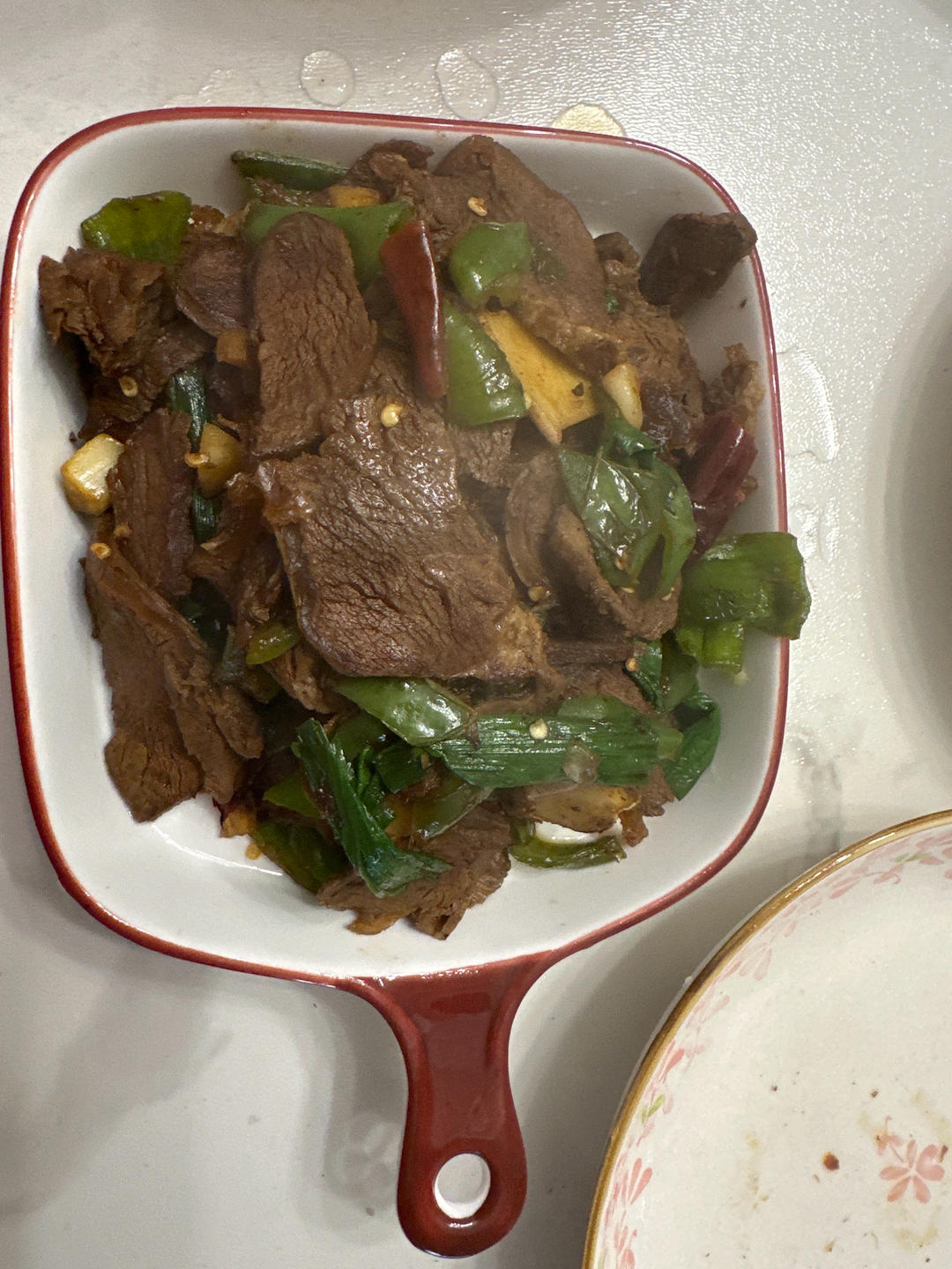 大蒜炒卤牛肉