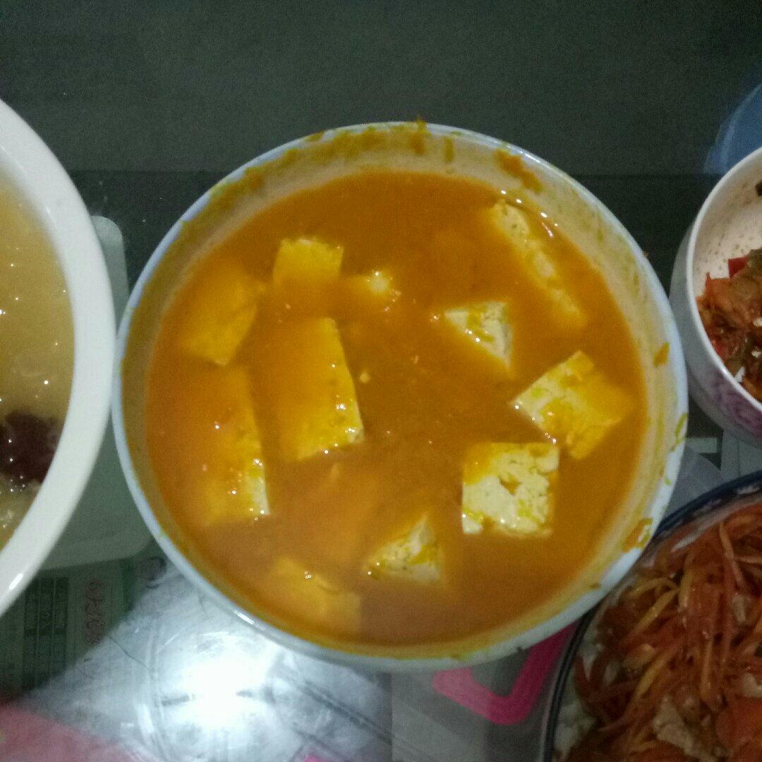 虾仁豆腐南瓜炖