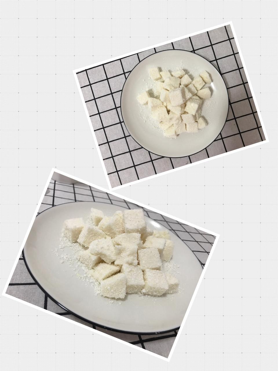 太棒啦！1个方子，做出2道口味一流的甜品！——椰奶小方&炸鲜奶