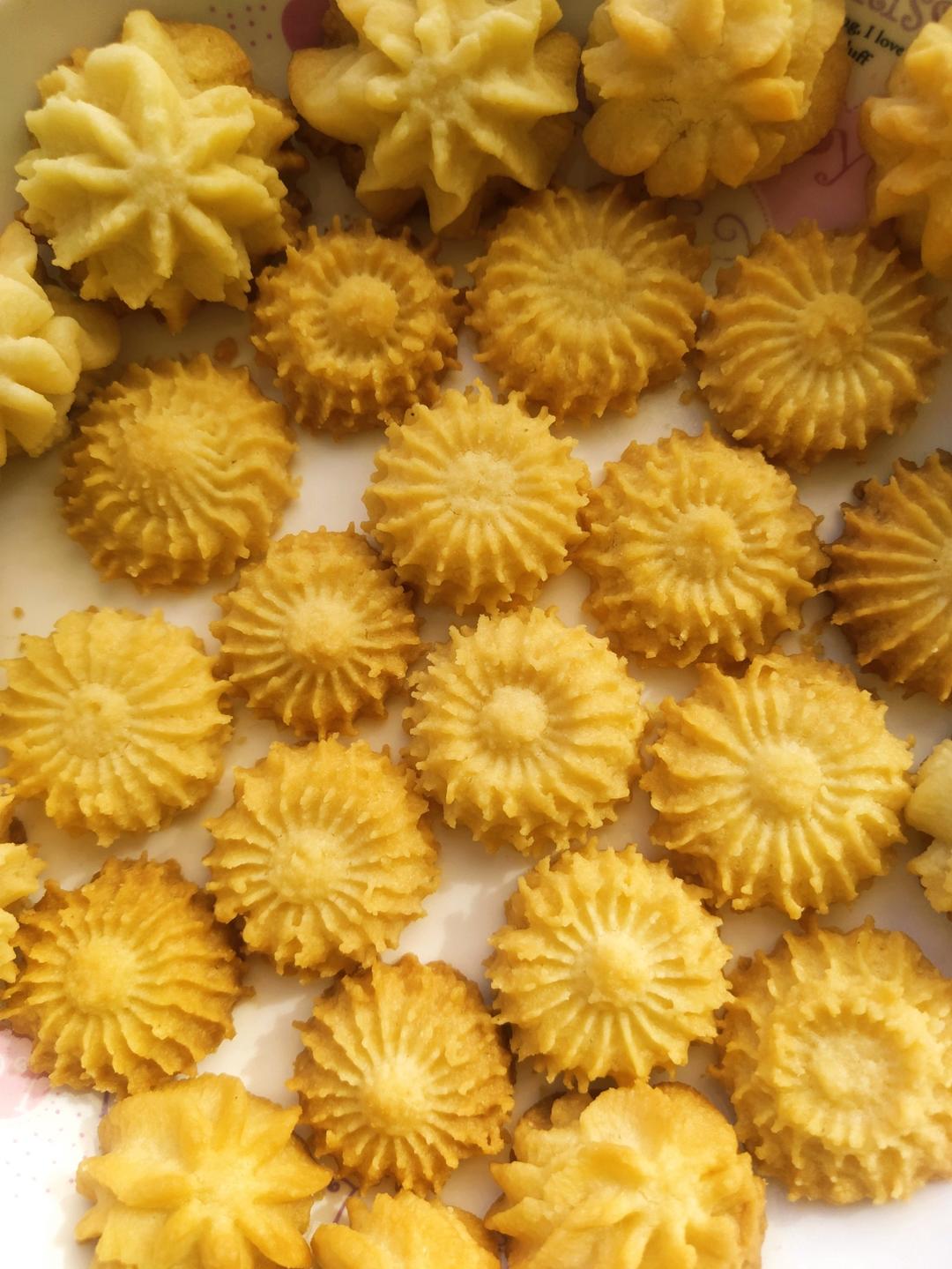 曲奇饼干，完美配方超好挤，酥到不敢碰，一个月还能酥掉渣