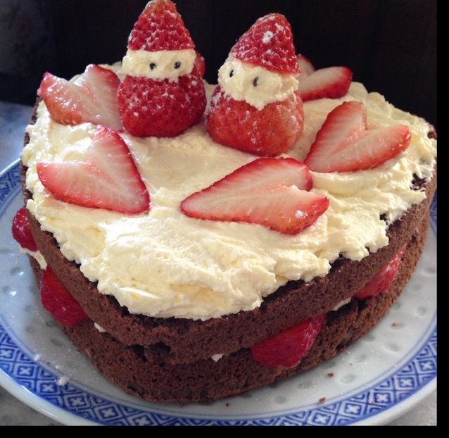 圣诞呆萌裸蛋糕