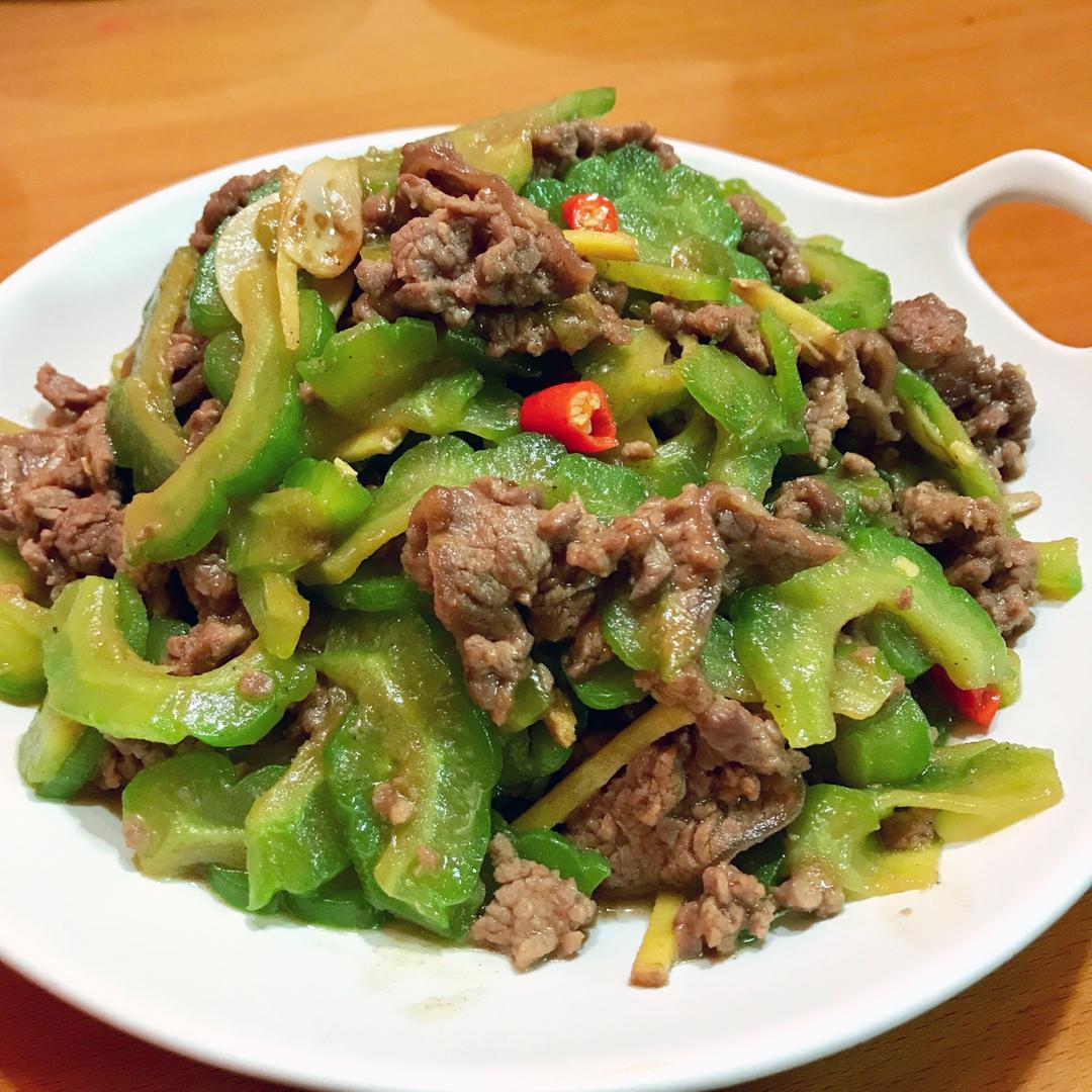 经典粤菜凉瓜牛肉