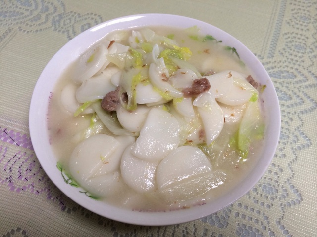 白菜肉丝年糕