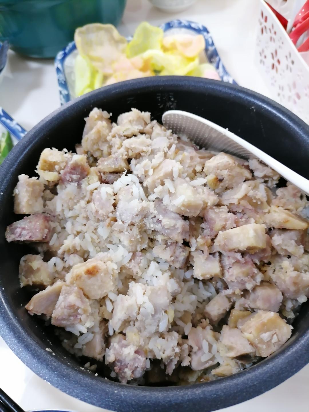 香喷喷的芋头饭💜